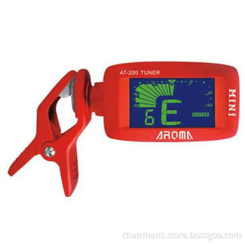 Clip-on Guitar Tuner for Guitar Bass, LCD Display